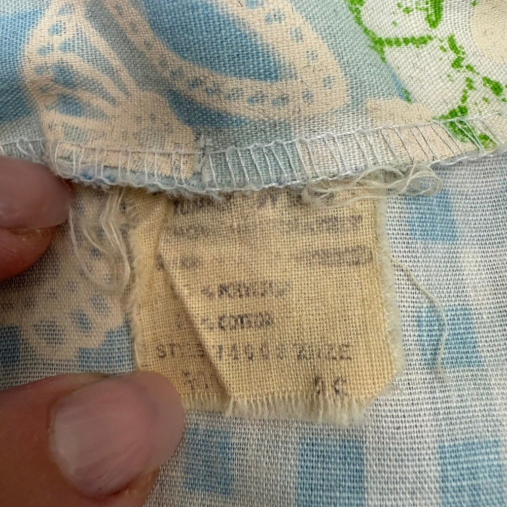 Vtg Patchwork Gingham Floral Print Button Up Shir… - image 4